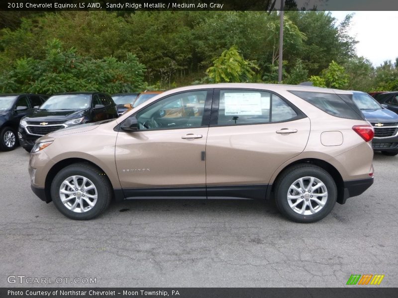 Sandy Ridge Metallic / Medium Ash Gray 2018 Chevrolet Equinox LS AWD