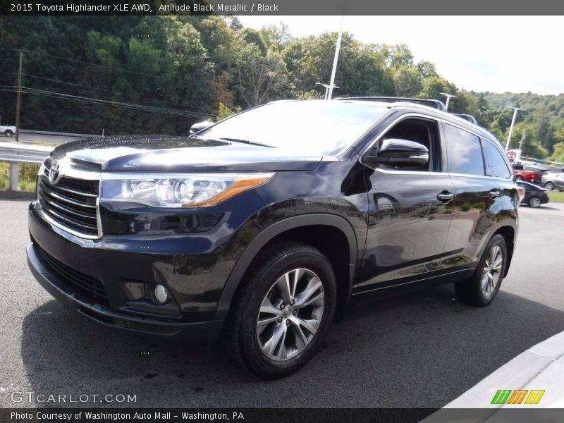Attitude Black Metallic / Black 2015 Toyota Highlander XLE AWD