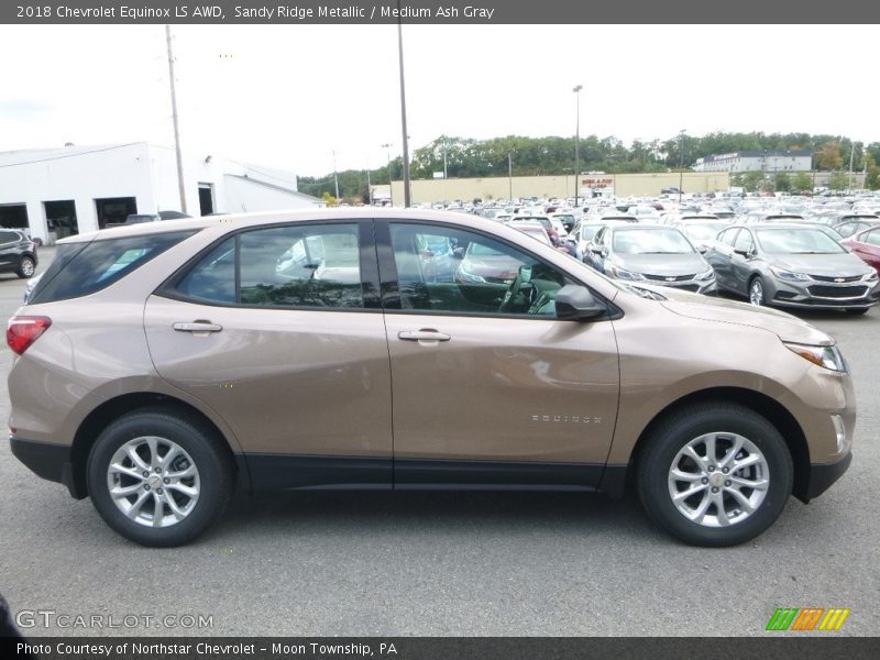 Sandy Ridge Metallic / Medium Ash Gray 2018 Chevrolet Equinox LS AWD