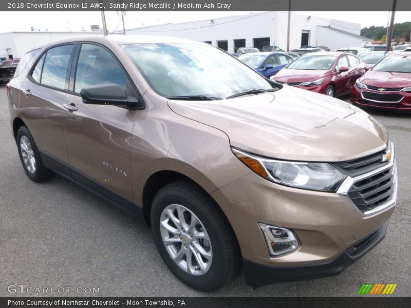 Sandy Ridge Metallic / Medium Ash Gray 2018 Chevrolet Equinox LS AWD