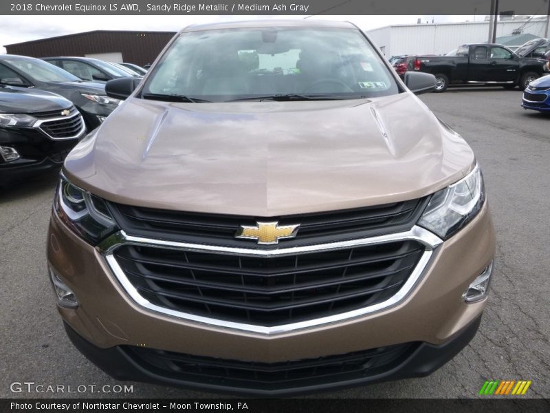 Sandy Ridge Metallic / Medium Ash Gray 2018 Chevrolet Equinox LS AWD