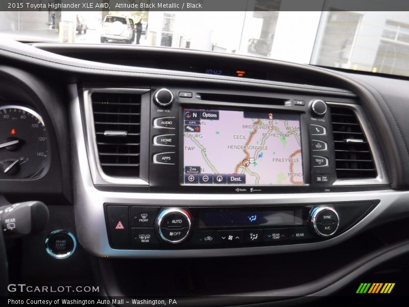 Attitude Black Metallic / Black 2015 Toyota Highlander XLE AWD