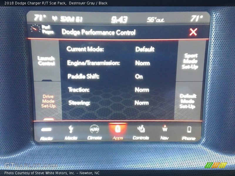 Destroyer Gray / Black 2018 Dodge Charger R/T Scat Pack