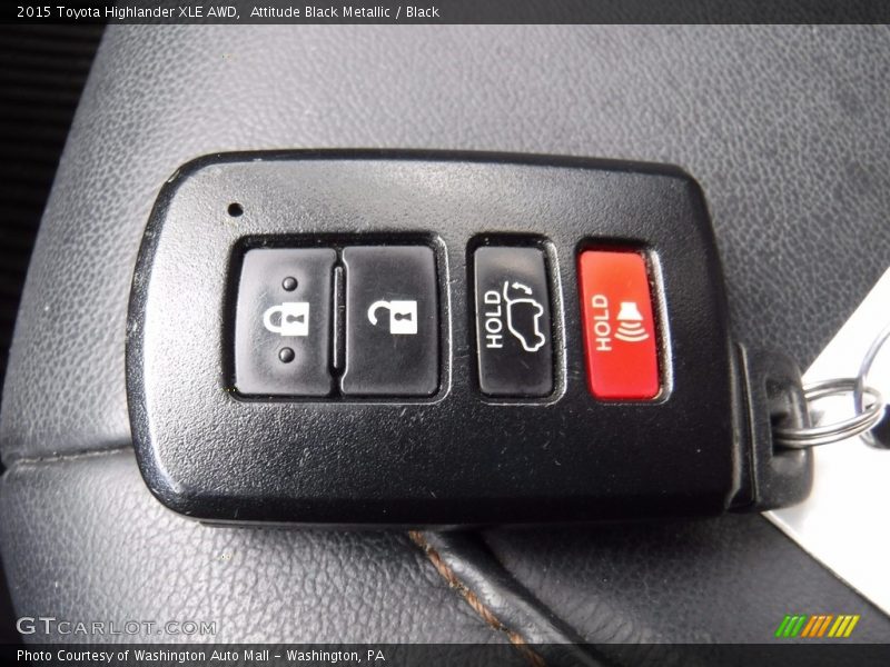 Attitude Black Metallic / Black 2015 Toyota Highlander XLE AWD