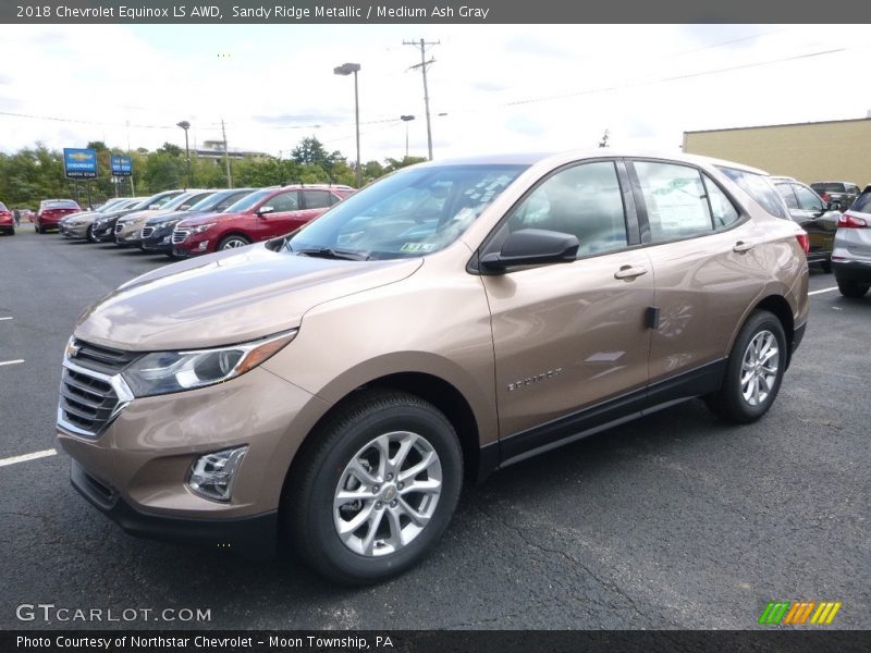 Sandy Ridge Metallic / Medium Ash Gray 2018 Chevrolet Equinox LS AWD