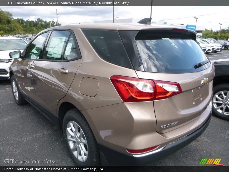 Sandy Ridge Metallic / Medium Ash Gray 2018 Chevrolet Equinox LS AWD