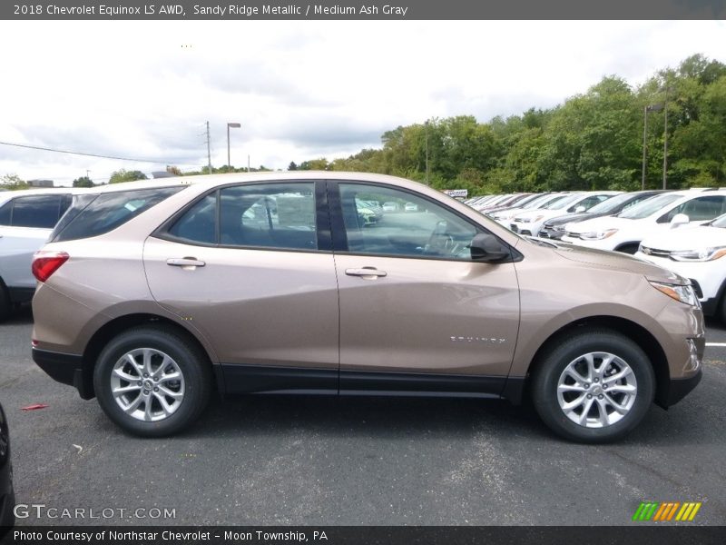 Sandy Ridge Metallic / Medium Ash Gray 2018 Chevrolet Equinox LS AWD