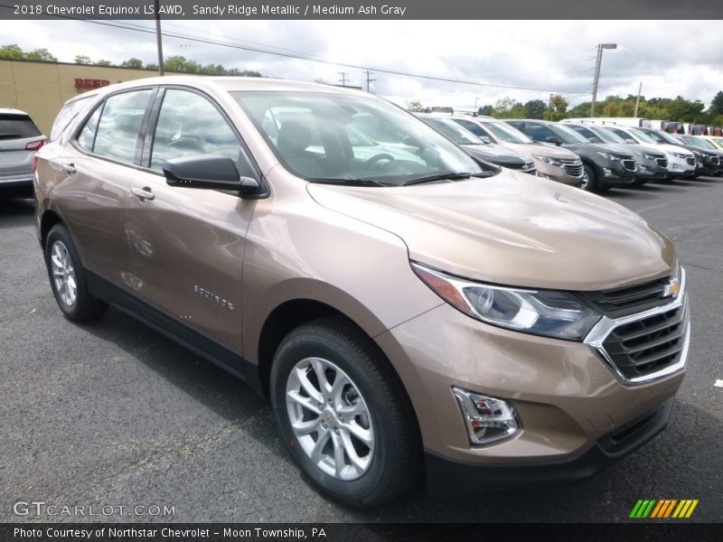 Sandy Ridge Metallic / Medium Ash Gray 2018 Chevrolet Equinox LS AWD
