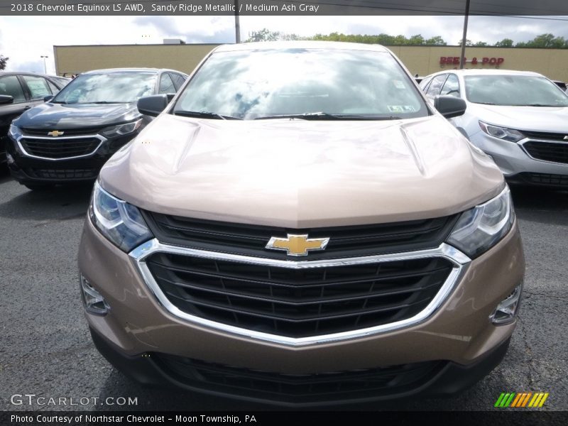 Sandy Ridge Metallic / Medium Ash Gray 2018 Chevrolet Equinox LS AWD