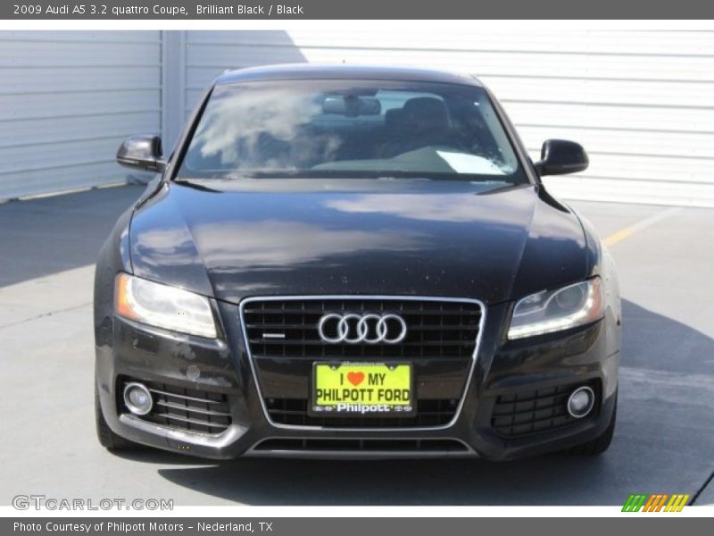 Brilliant Black / Black 2009 Audi A5 3.2 quattro Coupe
