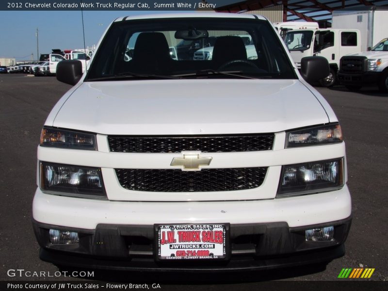 Summit White / Ebony 2012 Chevrolet Colorado Work Truck Regular Cab