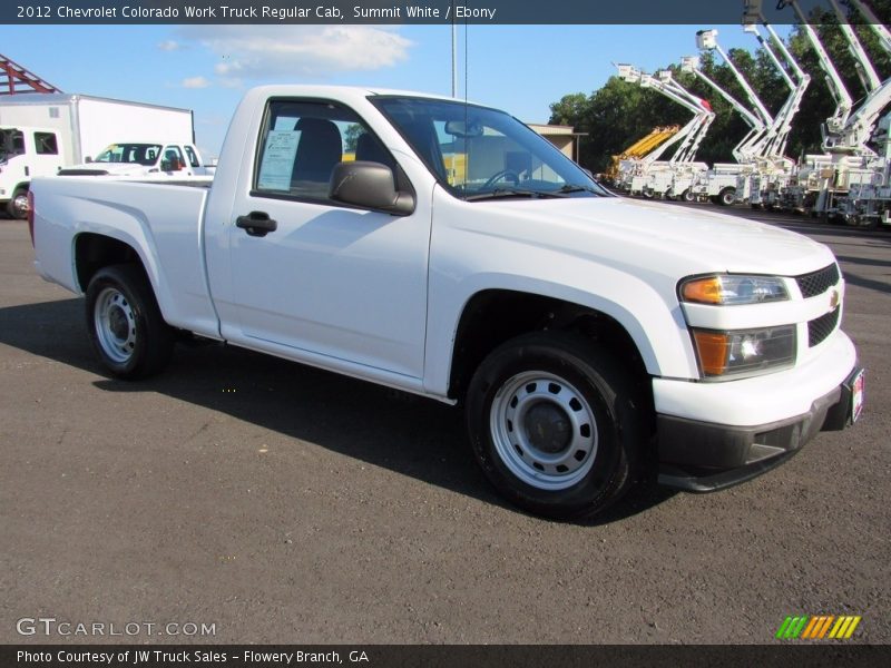 Summit White / Ebony 2012 Chevrolet Colorado Work Truck Regular Cab
