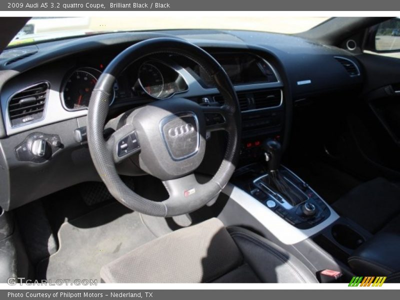 Brilliant Black / Black 2009 Audi A5 3.2 quattro Coupe