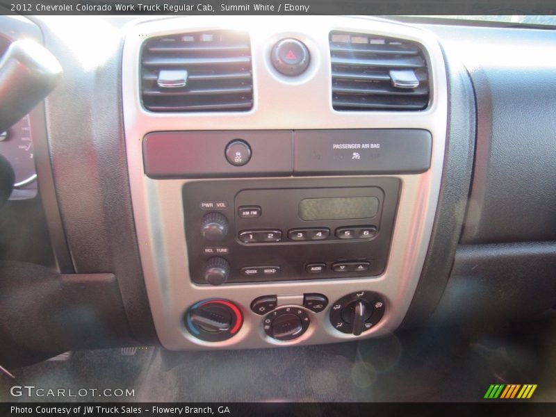 Summit White / Ebony 2012 Chevrolet Colorado Work Truck Regular Cab