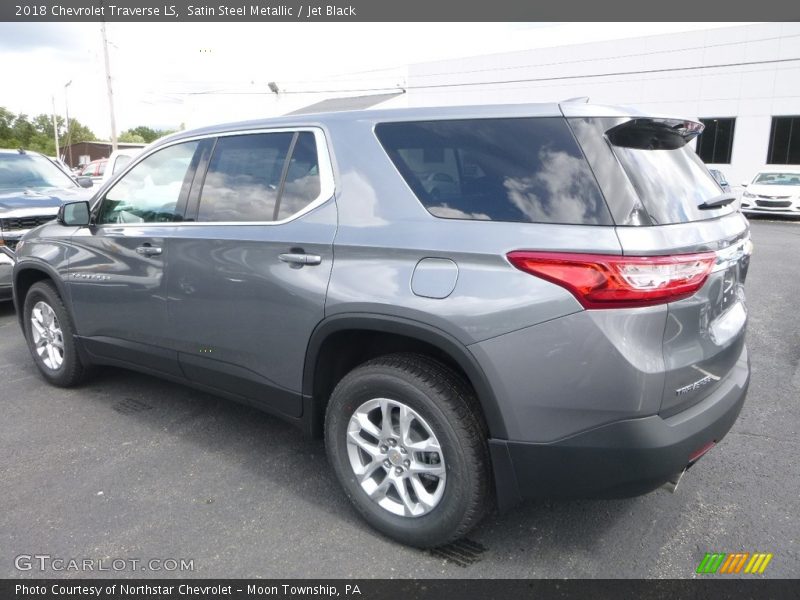 Satin Steel Metallic / Jet Black 2018 Chevrolet Traverse LS