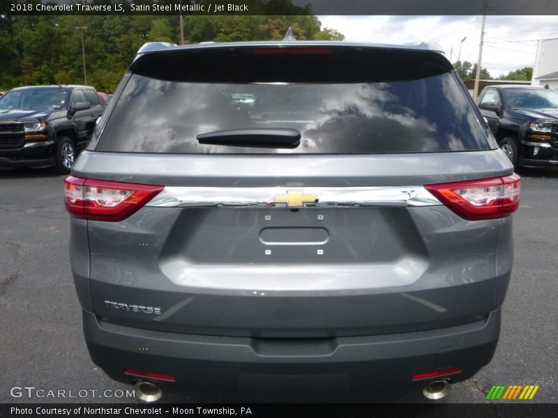Satin Steel Metallic / Jet Black 2018 Chevrolet Traverse LS