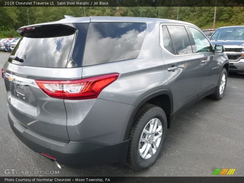 Satin Steel Metallic / Jet Black 2018 Chevrolet Traverse LS