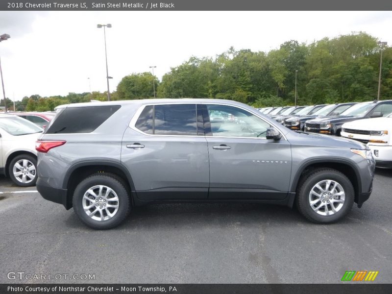 Satin Steel Metallic / Jet Black 2018 Chevrolet Traverse LS