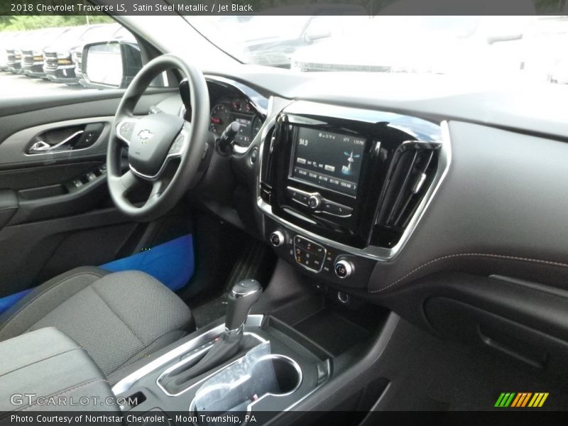 Satin Steel Metallic / Jet Black 2018 Chevrolet Traverse LS