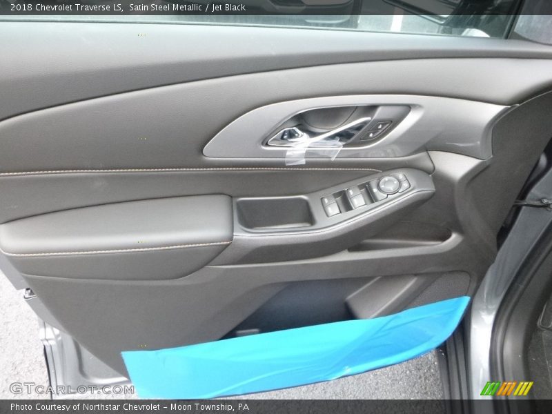 Satin Steel Metallic / Jet Black 2018 Chevrolet Traverse LS