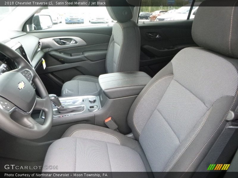Satin Steel Metallic / Jet Black 2018 Chevrolet Traverse LS