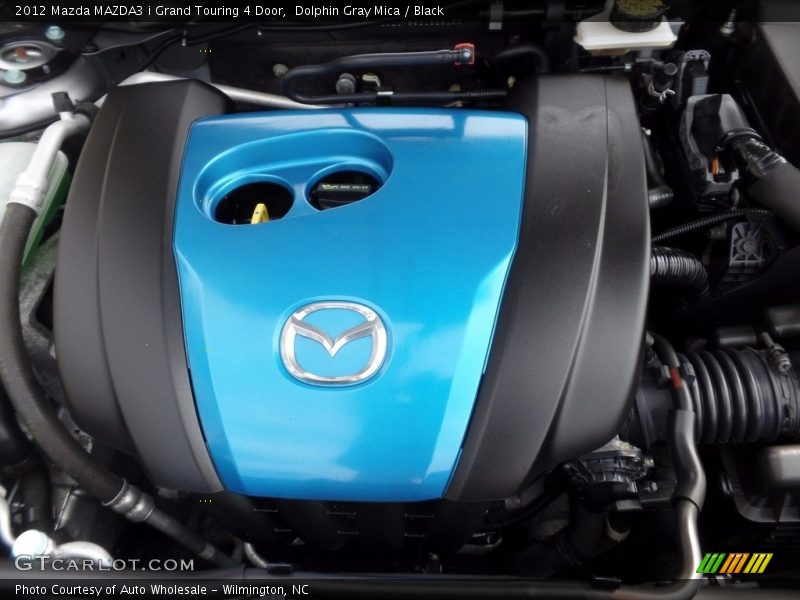 Dolphin Gray Mica / Black 2012 Mazda MAZDA3 i Grand Touring 4 Door
