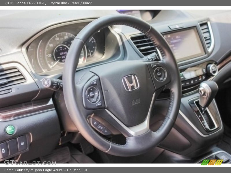 Crystal Black Pearl / Black 2016 Honda CR-V EX-L