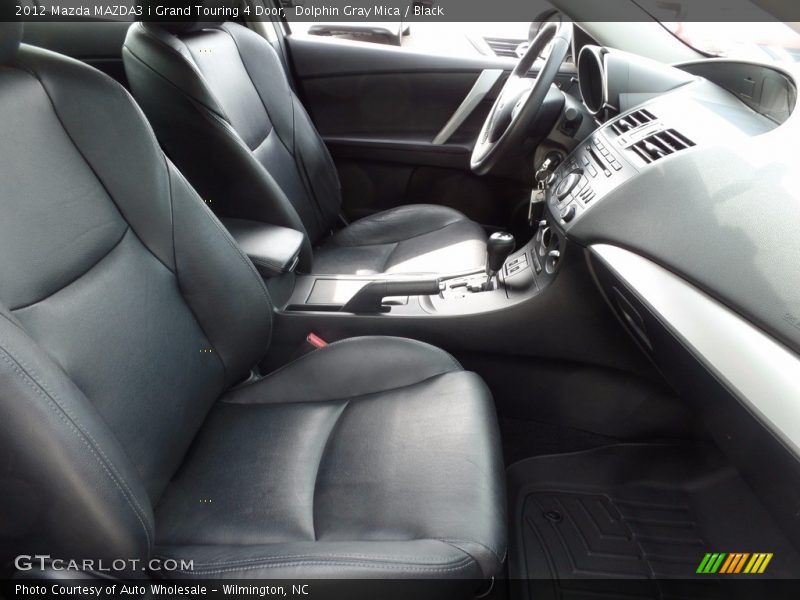 Dolphin Gray Mica / Black 2012 Mazda MAZDA3 i Grand Touring 4 Door