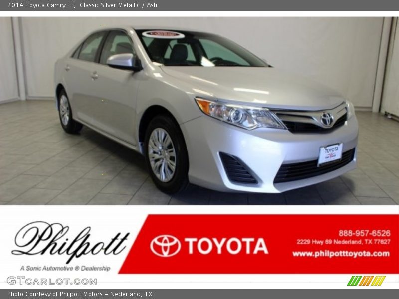 Classic Silver Metallic / Ash 2014 Toyota Camry LE