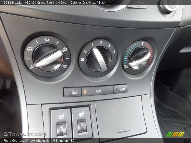 Dolphin Gray Mica / Black 2012 Mazda MAZDA3 i Grand Touring 4 Door