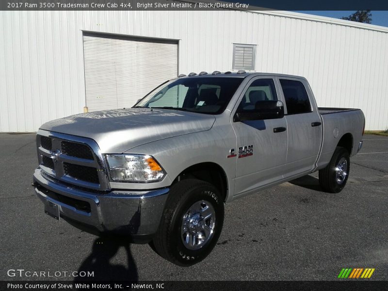 Bright Silver Metallic / Black/Diesel Gray 2017 Ram 3500 Tradesman Crew Cab 4x4