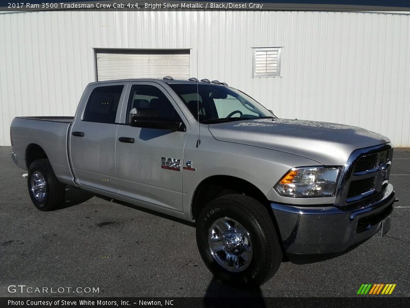 Bright Silver Metallic / Black/Diesel Gray 2017 Ram 3500 Tradesman Crew Cab 4x4