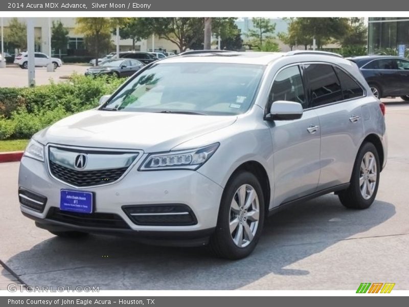 Silver Moon / Ebony 2014 Acura MDX Advance