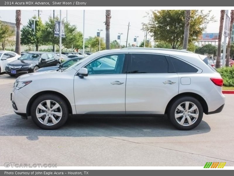 Silver Moon / Ebony 2014 Acura MDX Advance