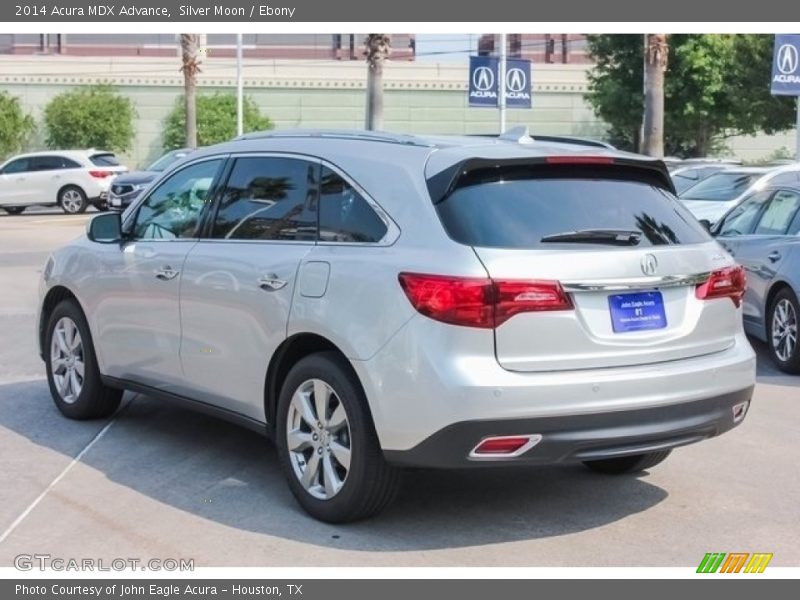 Silver Moon / Ebony 2014 Acura MDX Advance