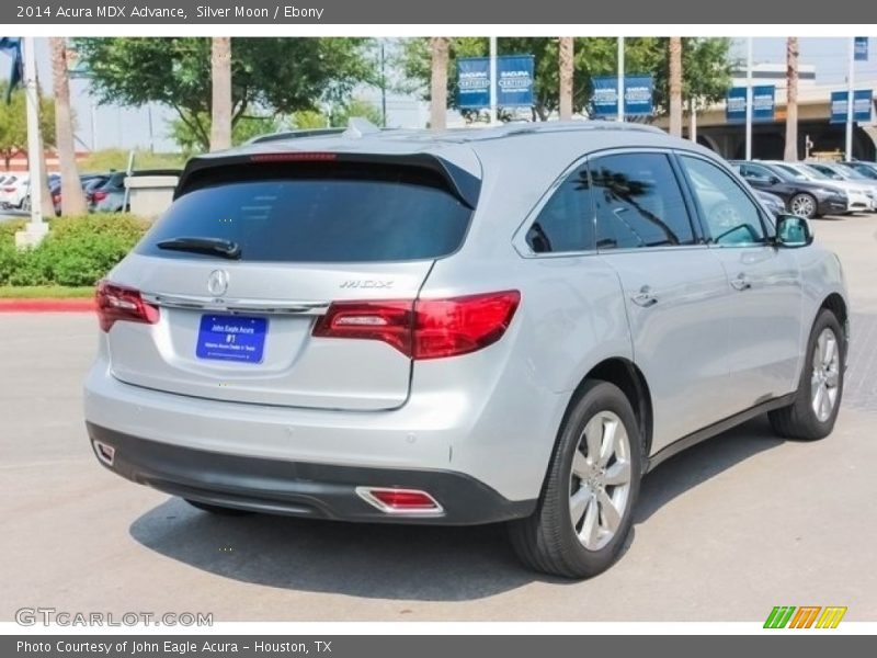 Silver Moon / Ebony 2014 Acura MDX Advance