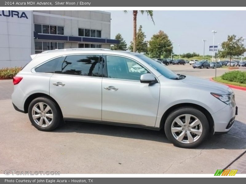 Silver Moon / Ebony 2014 Acura MDX Advance