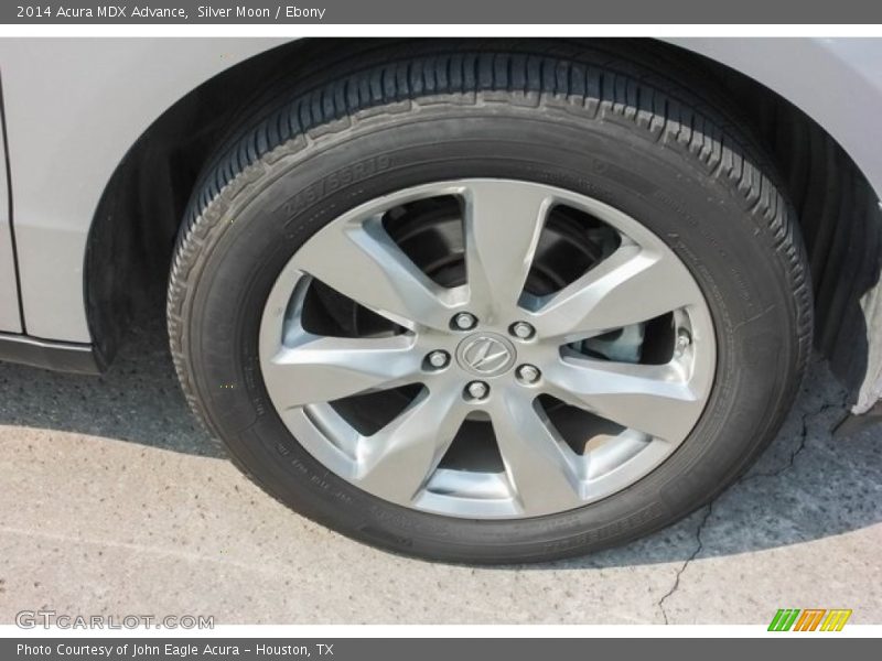 Silver Moon / Ebony 2014 Acura MDX Advance