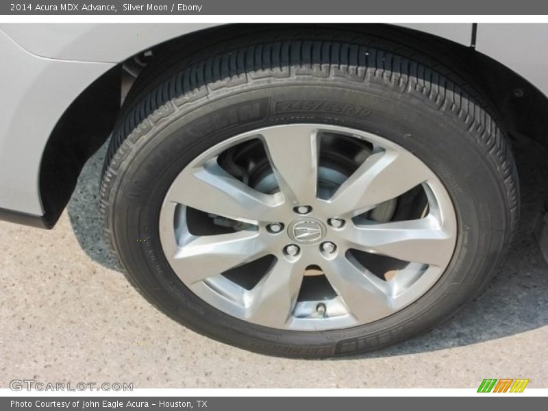 Silver Moon / Ebony 2014 Acura MDX Advance