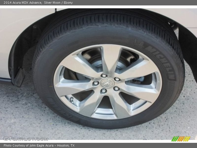 Silver Moon / Ebony 2014 Acura MDX Advance
