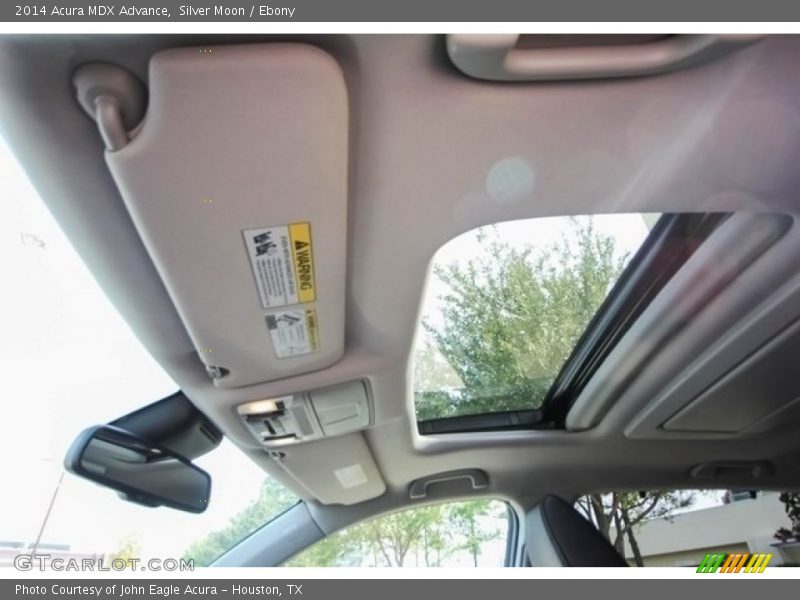 Silver Moon / Ebony 2014 Acura MDX Advance