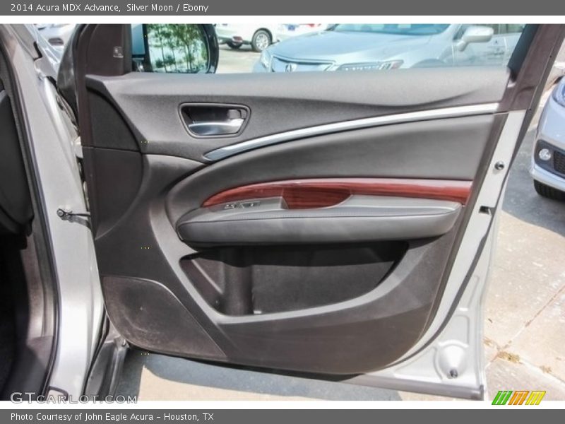 Silver Moon / Ebony 2014 Acura MDX Advance