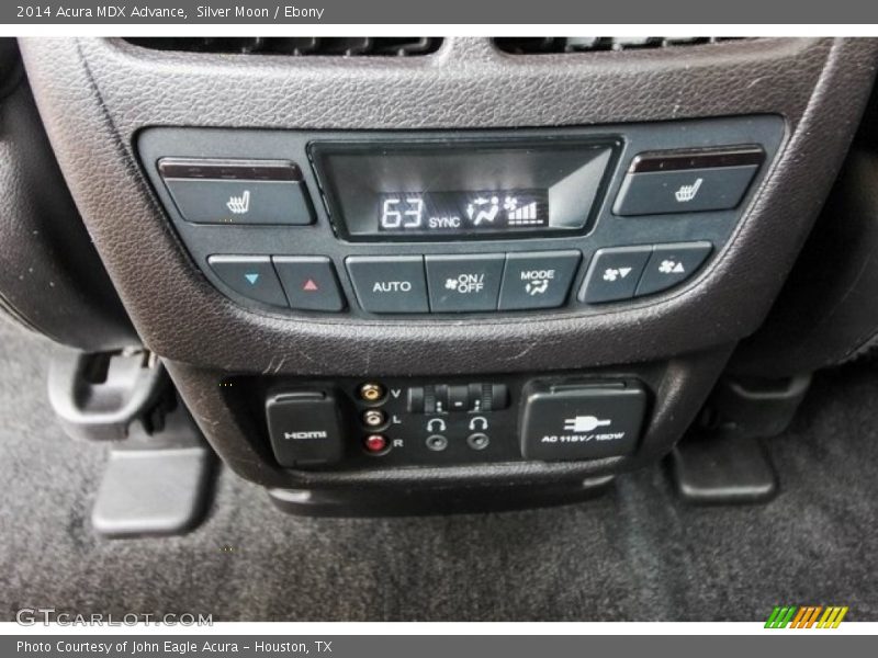 Silver Moon / Ebony 2014 Acura MDX Advance