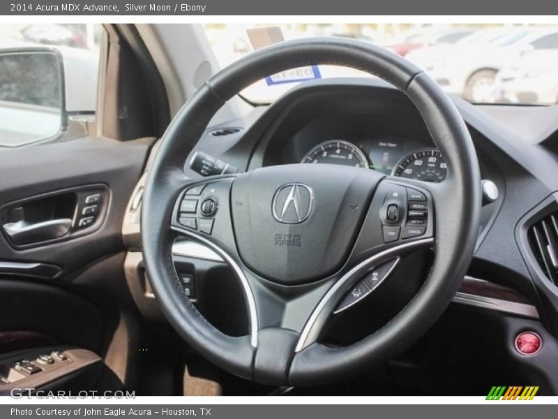 Silver Moon / Ebony 2014 Acura MDX Advance