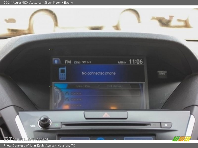 Silver Moon / Ebony 2014 Acura MDX Advance