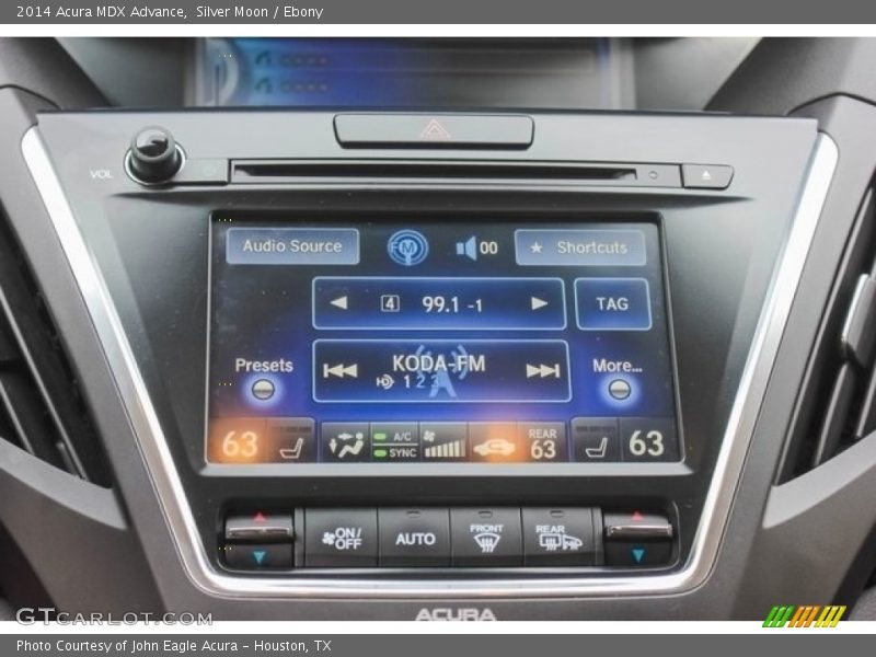 Silver Moon / Ebony 2014 Acura MDX Advance