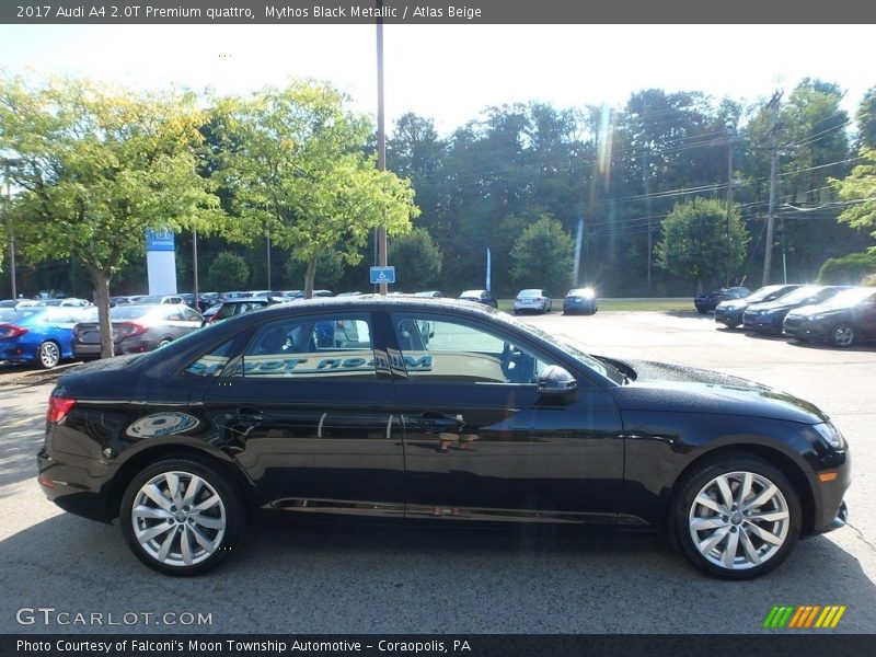 Mythos Black Metallic / Atlas Beige 2017 Audi A4 2.0T Premium quattro