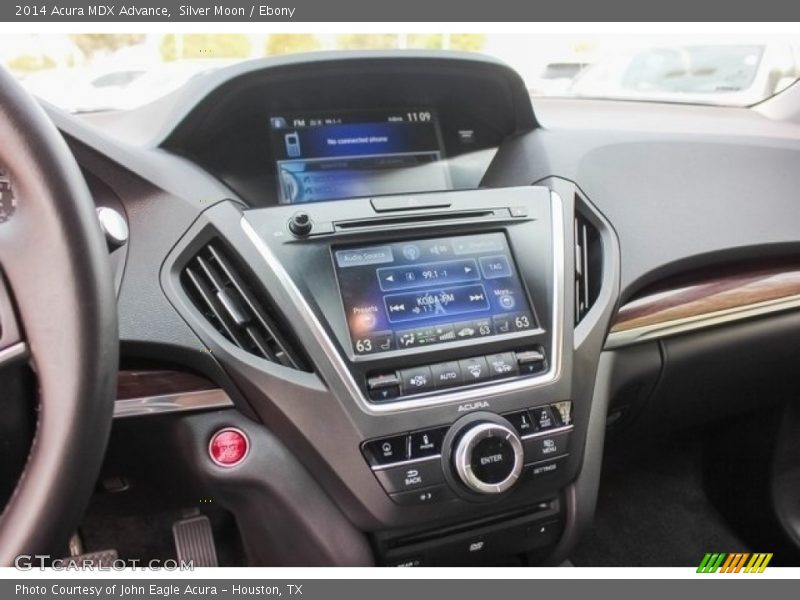 Silver Moon / Ebony 2014 Acura MDX Advance