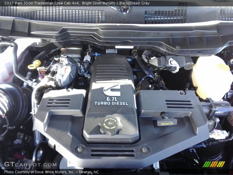Bright Silver Metallic / Black/Diesel Gray 2017 Ram 3500 Tradesman Crew Cab 4x4