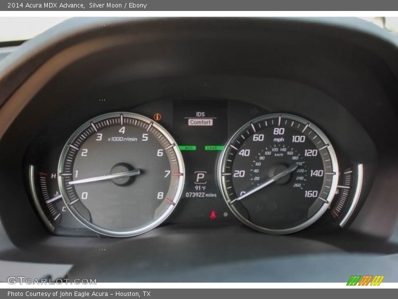 Silver Moon / Ebony 2014 Acura MDX Advance